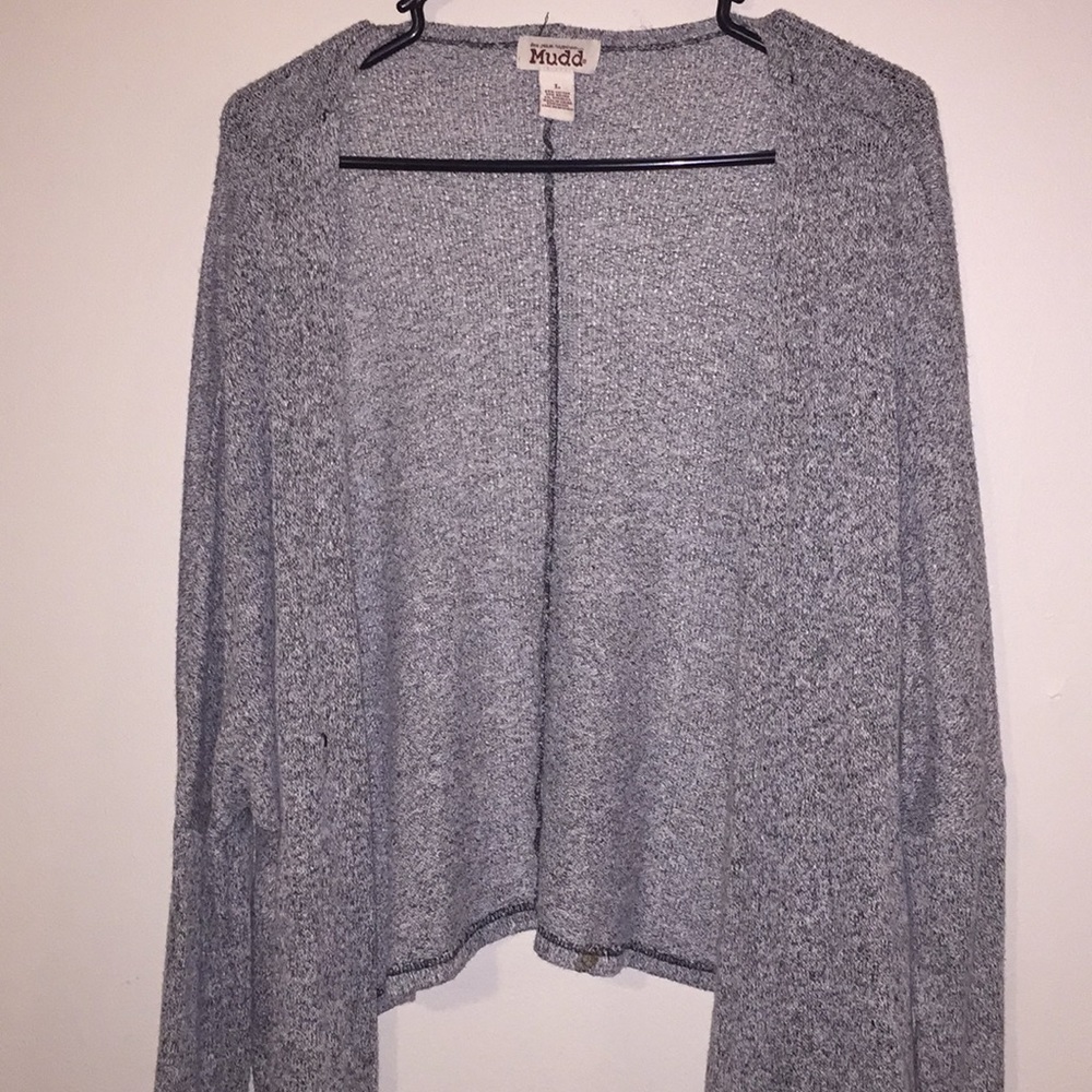 Gray loose cardigan
